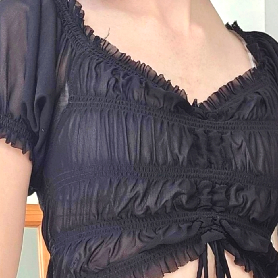 Garage Women's Black Crop- Top
